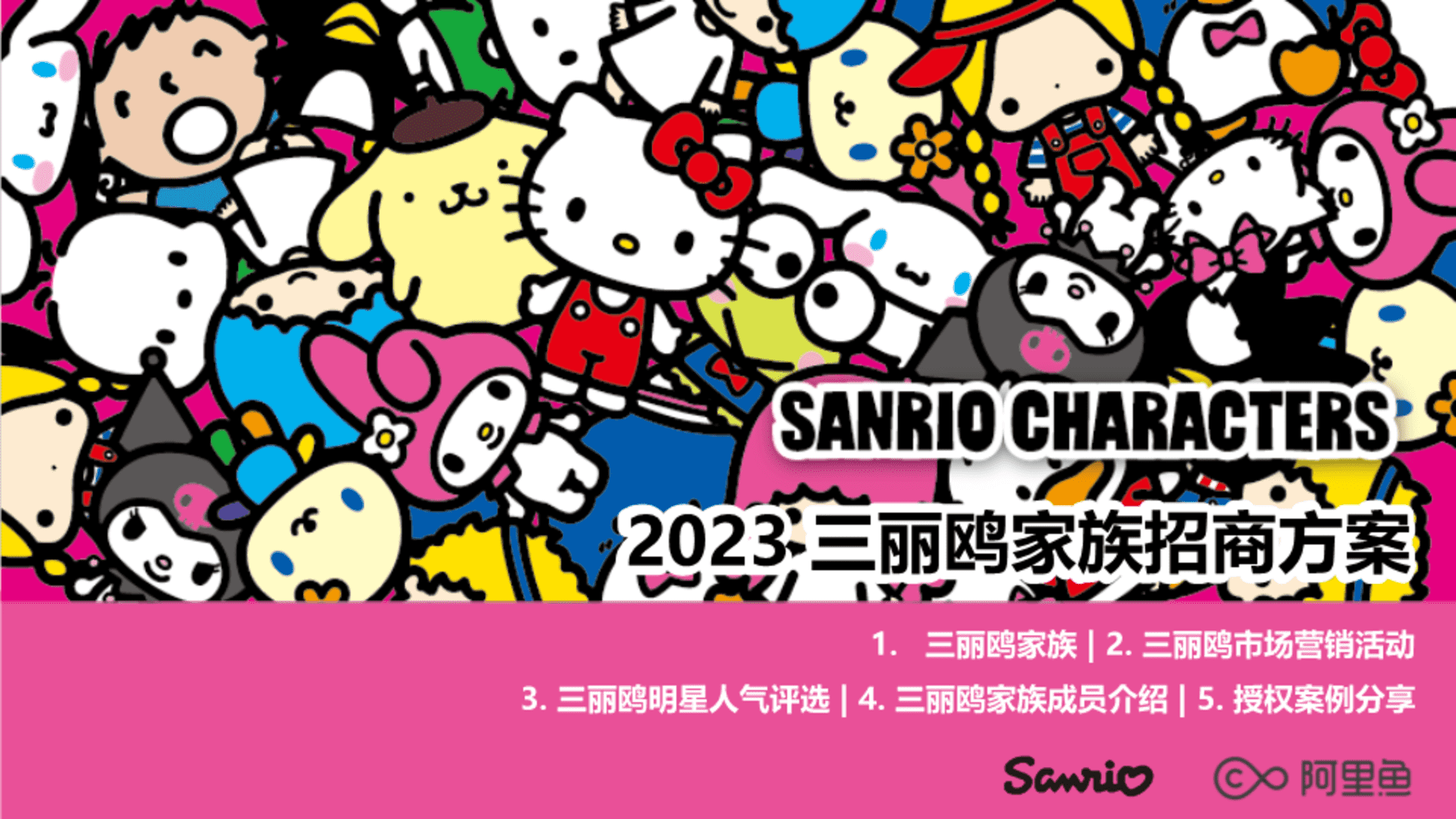 2023三丽鸥家族招商方案