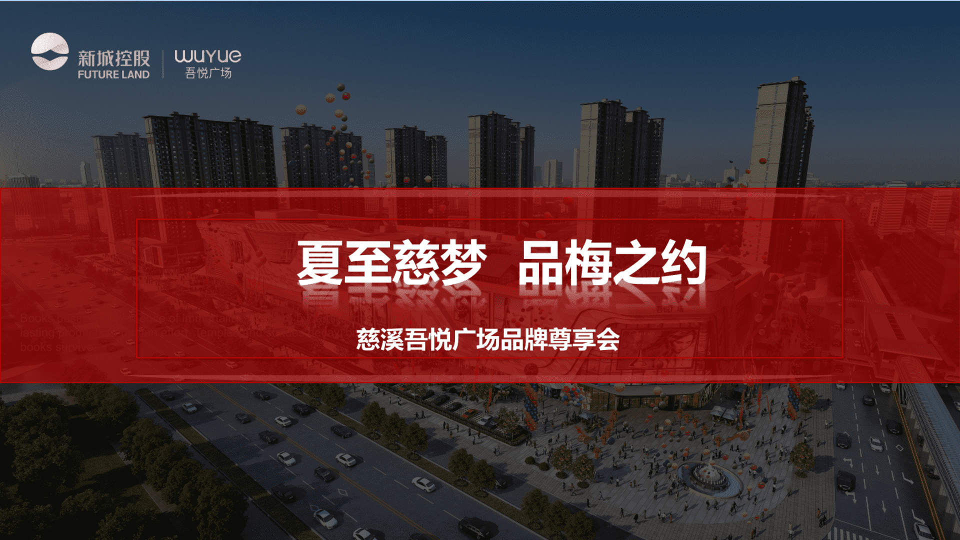 慈溪吾悦广场品牌尊享会策划案