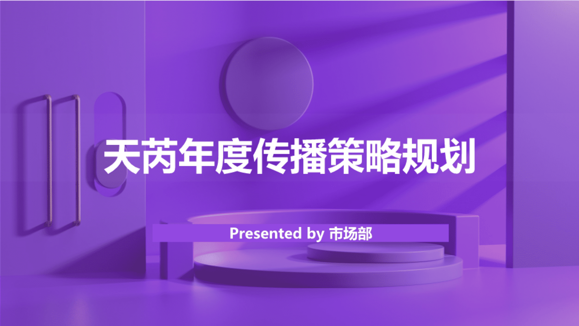 2021天芮年度传播策略规划方案