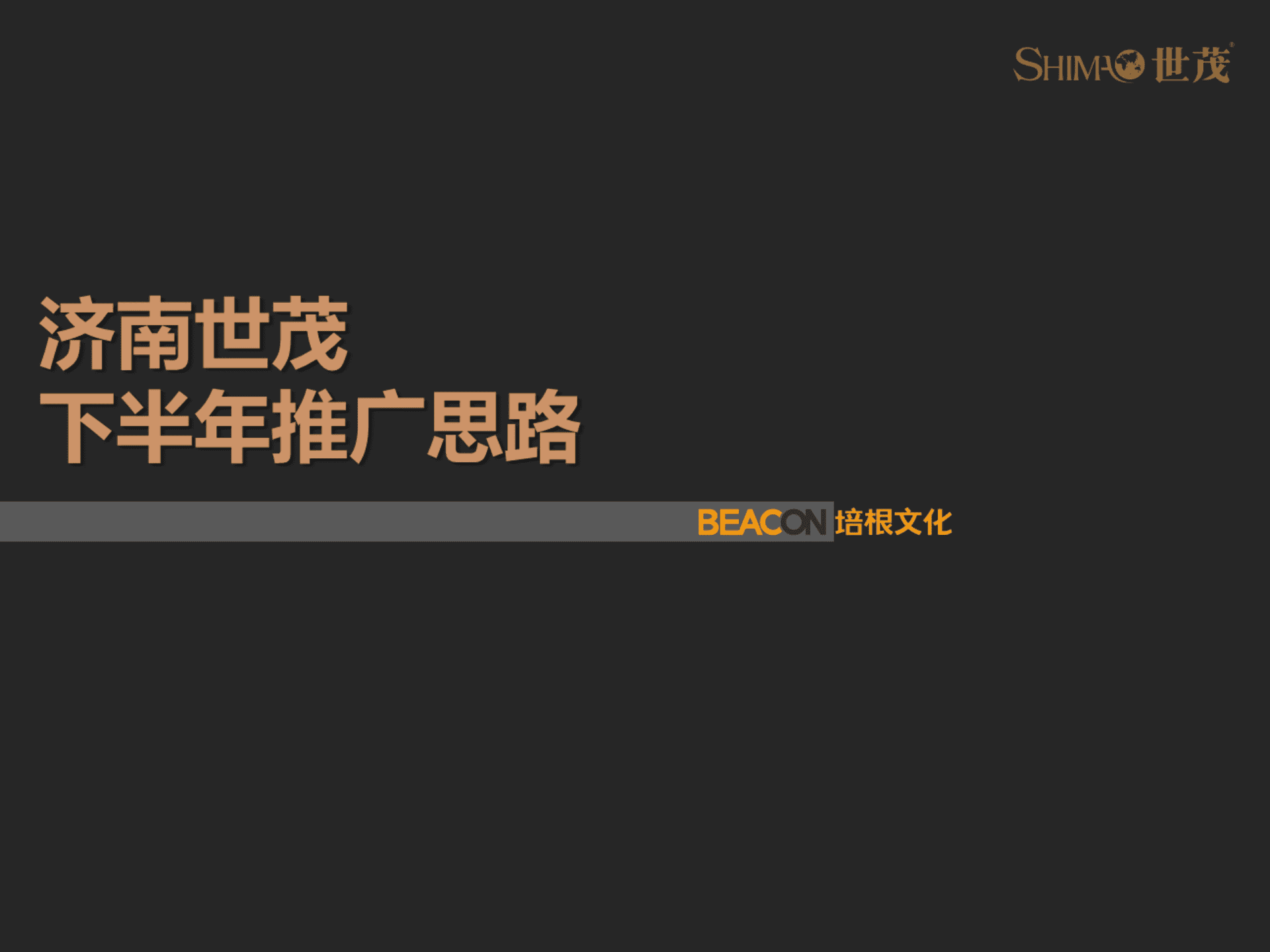 培根广告-济南世茂下半年推广方案