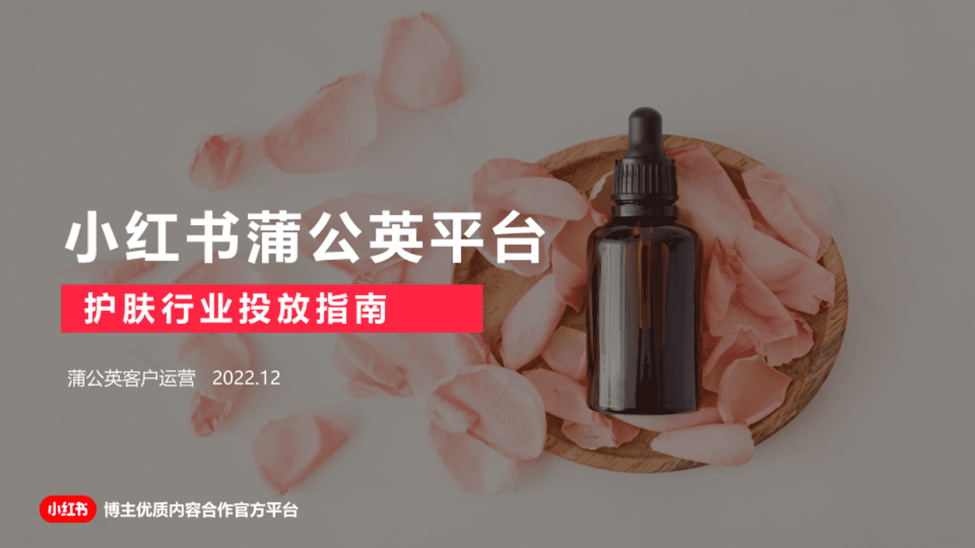 2022小红书蒲公英护肤行业投放指南