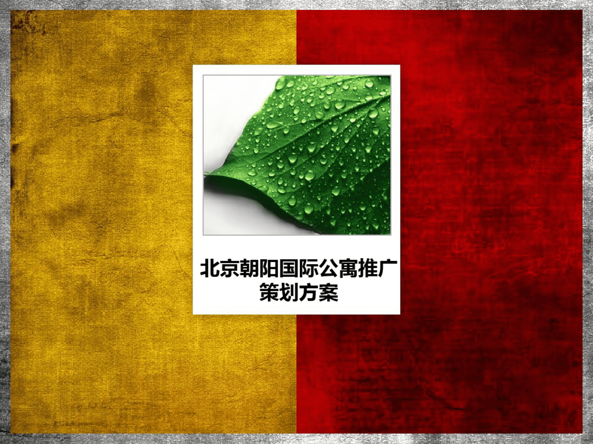 北京国际公寓推广的的策划的方案