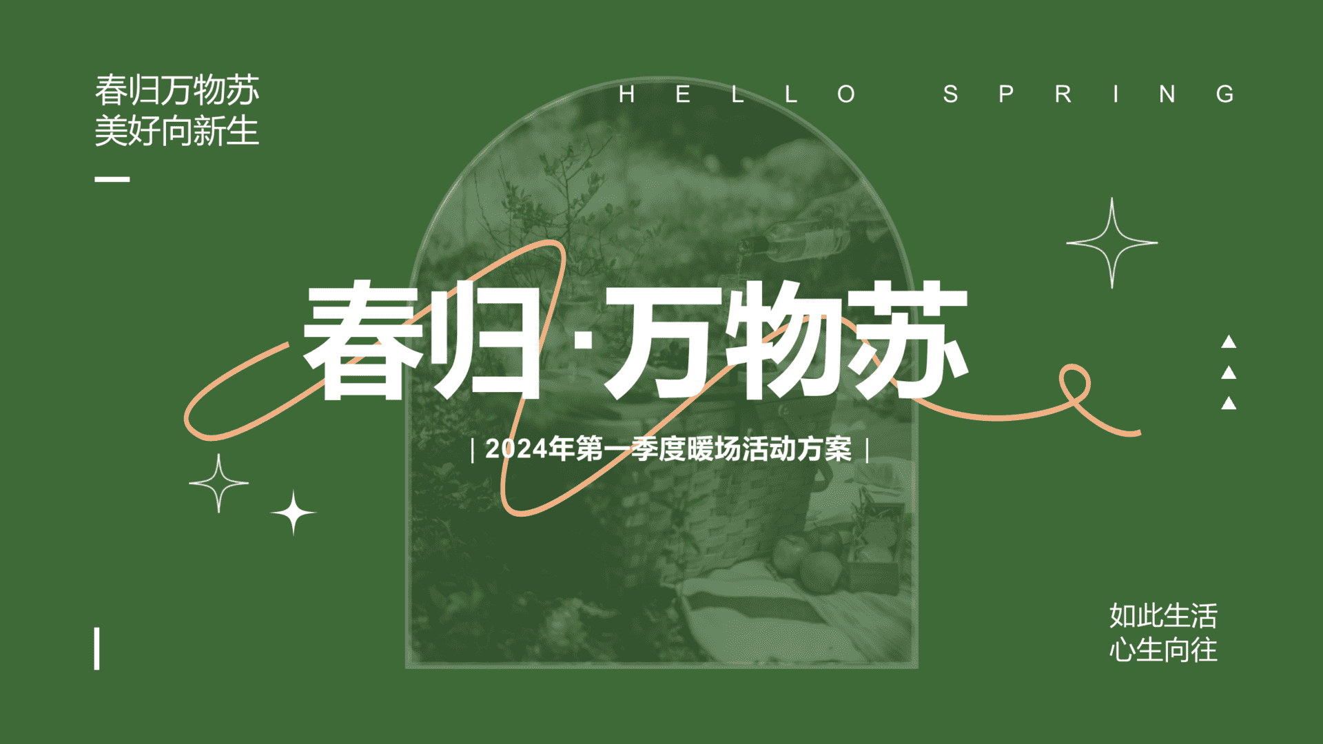 2024春归 ·万物苏探寻春天的足迹1-3月春季暖场方案