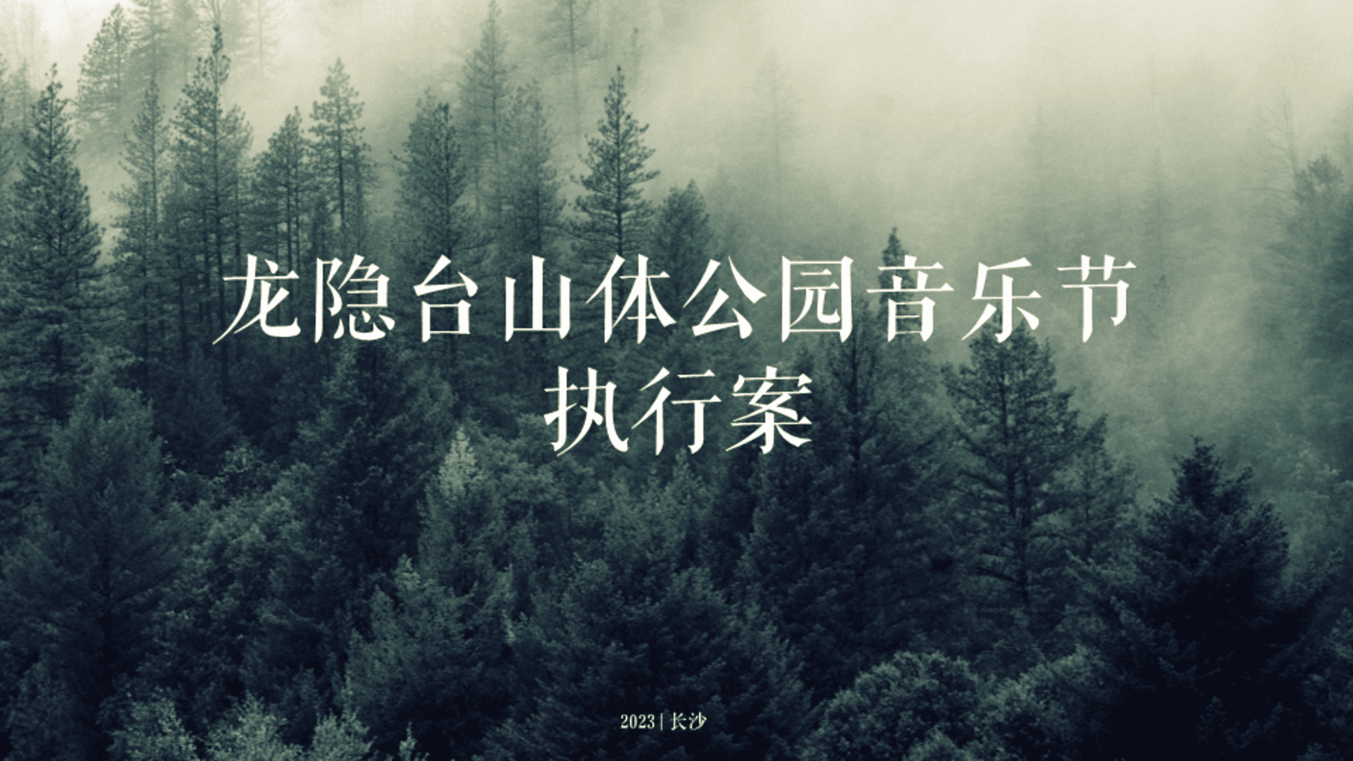 2023中国铁建梦想·龙隐台叠墅样板间暨山体公园音乐节执行案