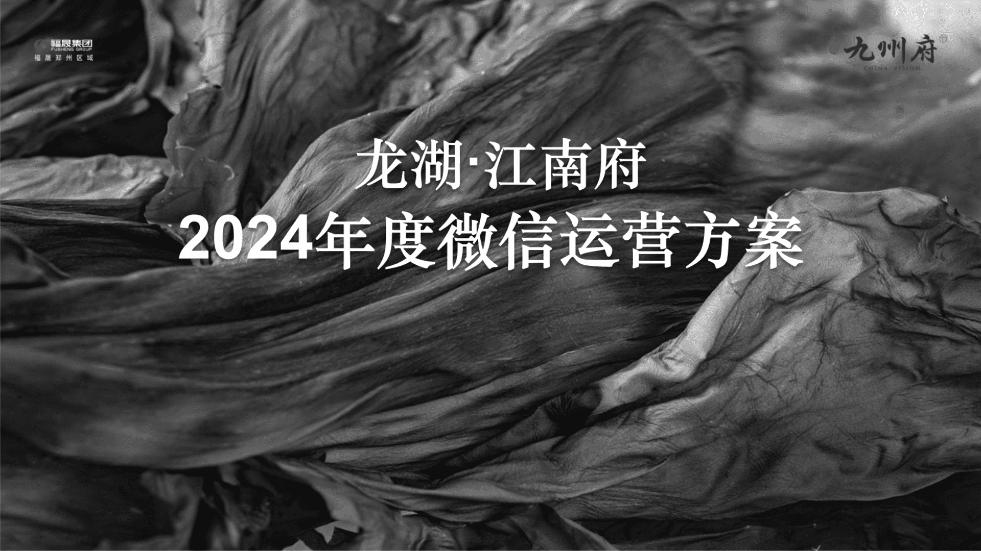 2024龙湖江南府年度微信运营方案