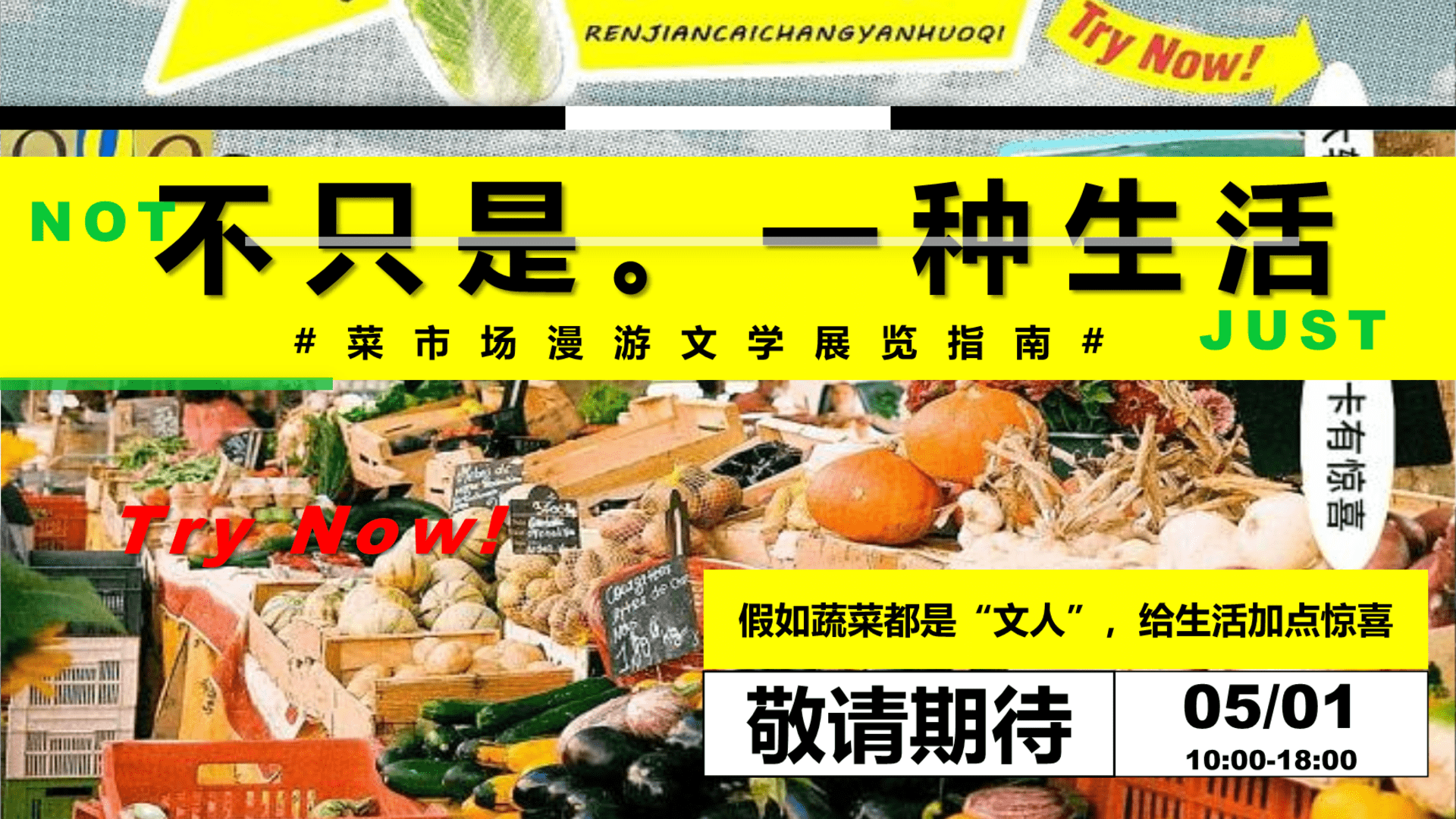 五一菜市场漫游文学展览指南主题活动策划案