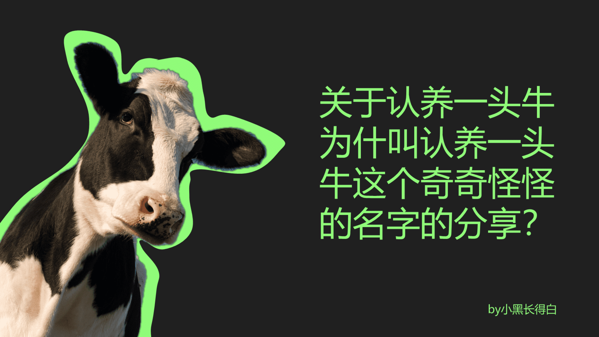 认养一头牛故事链方法论