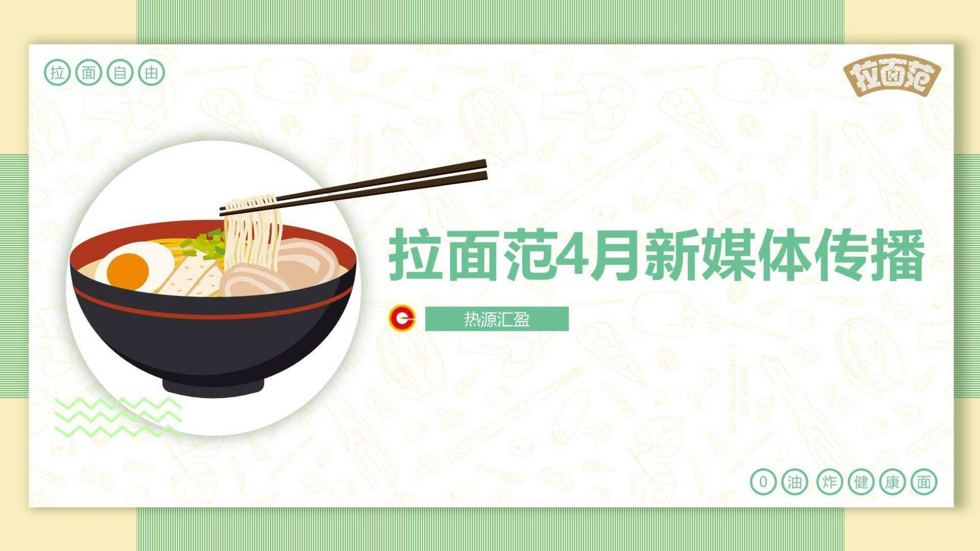 新消费拉面范速食拉面品牌新媒体传播策划案