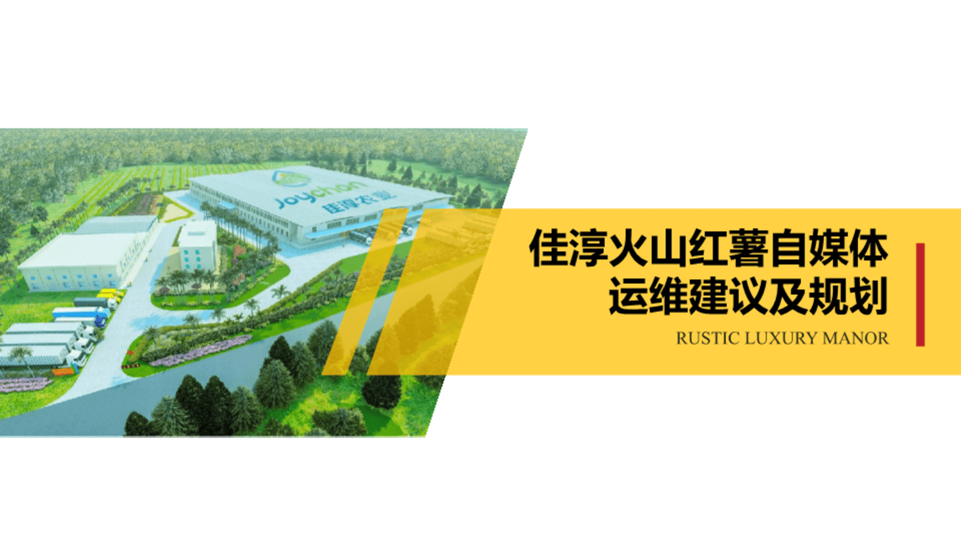 2024佳淳火山红薯自媒体运维建议及规划方案