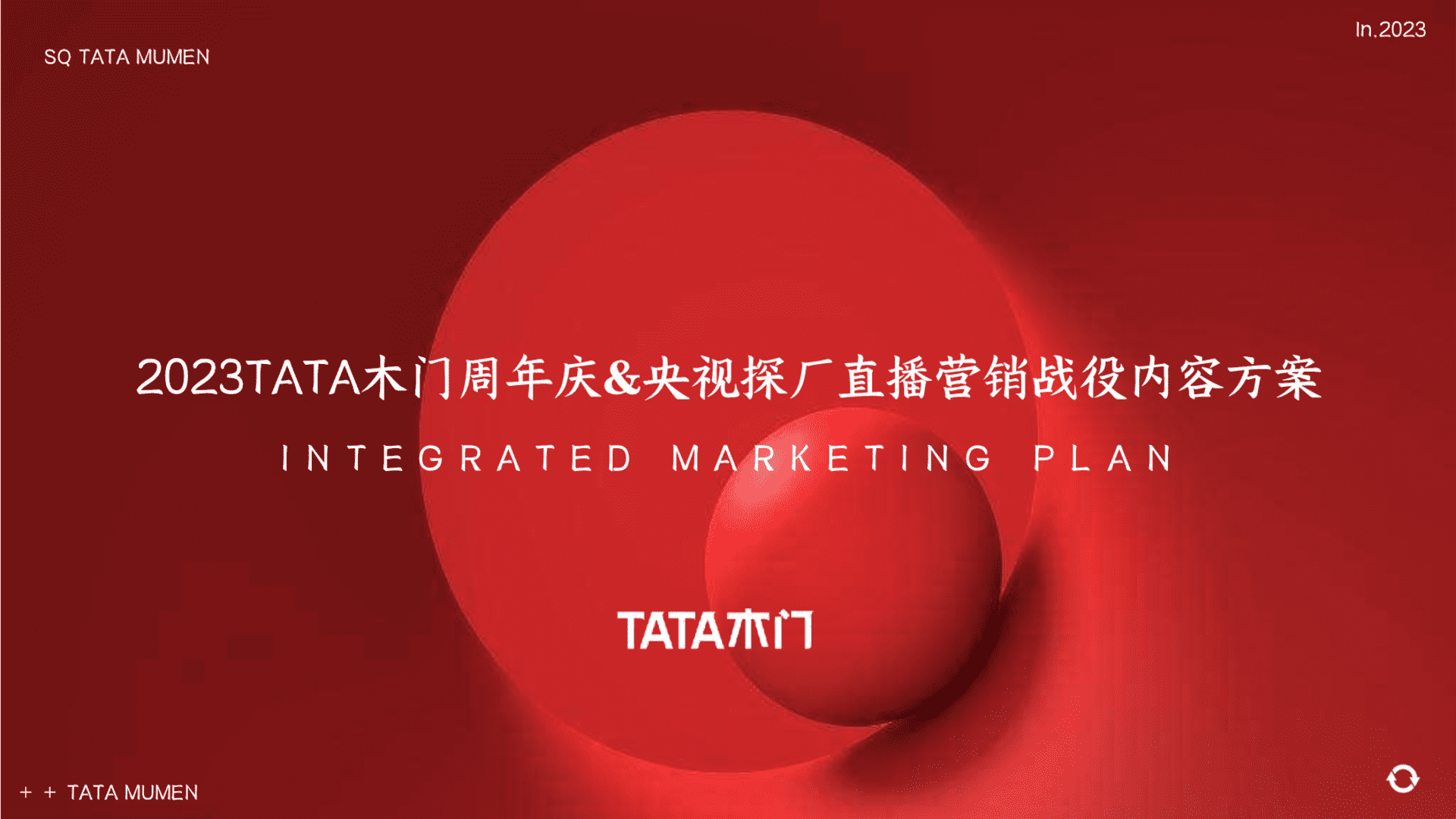 2023 TATA木门周年庆&央视探厂直播营销战役内容方案