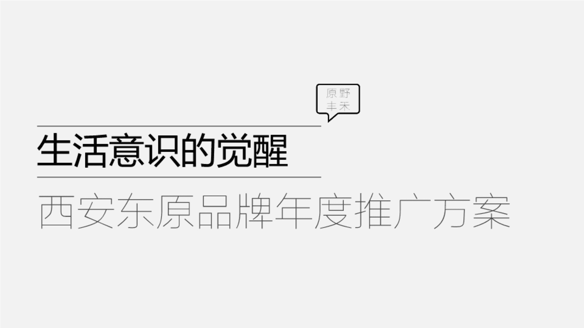西安东原品牌年度推广方案