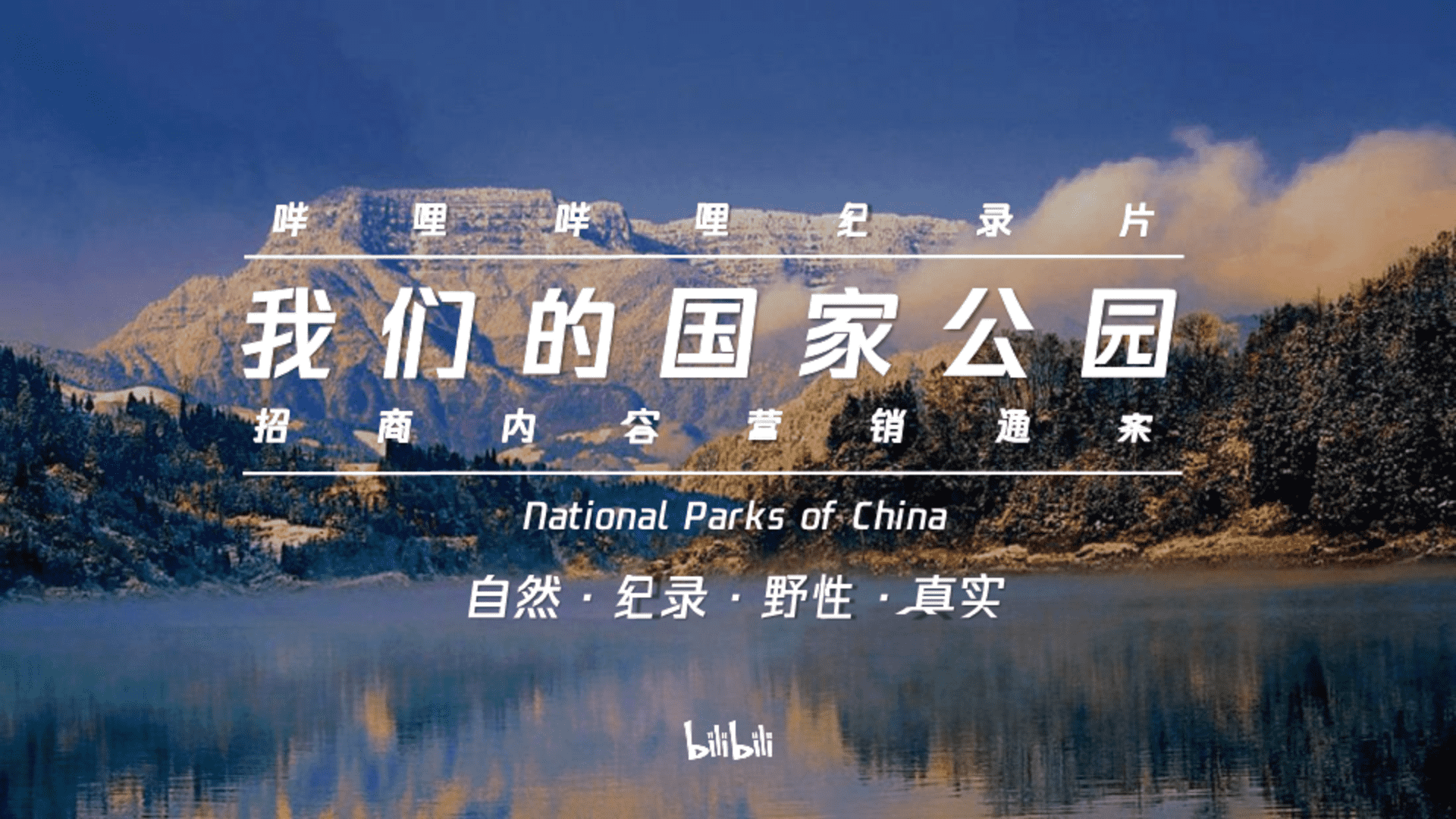 2023哔哩哔哩纪录片《我们的国家公园》招商通案