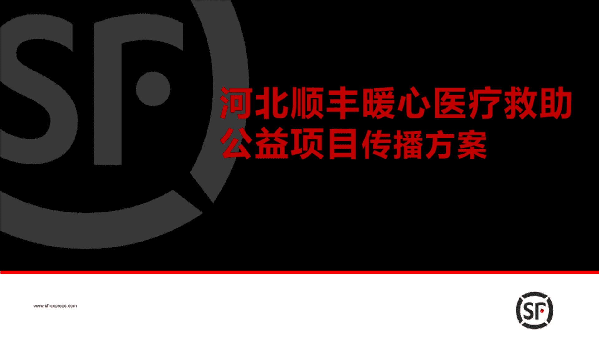 顺丰河北公益项目传播方案