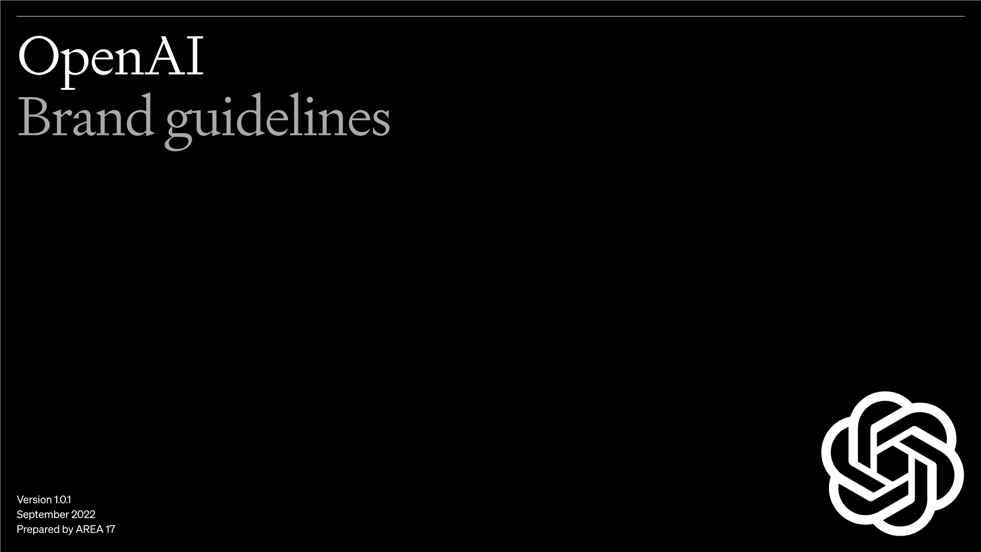 2022 OpenAI 品牌手册