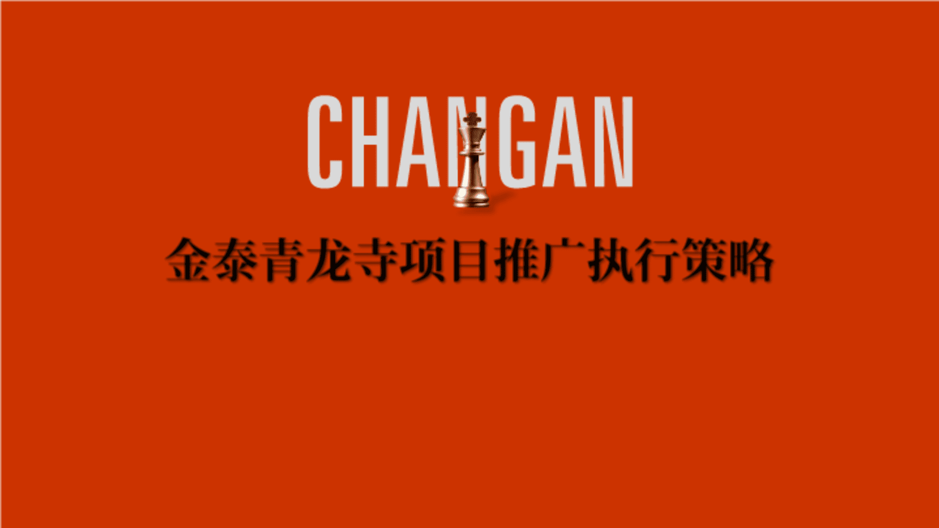 金泰青龙寺项目年度推广策略方案