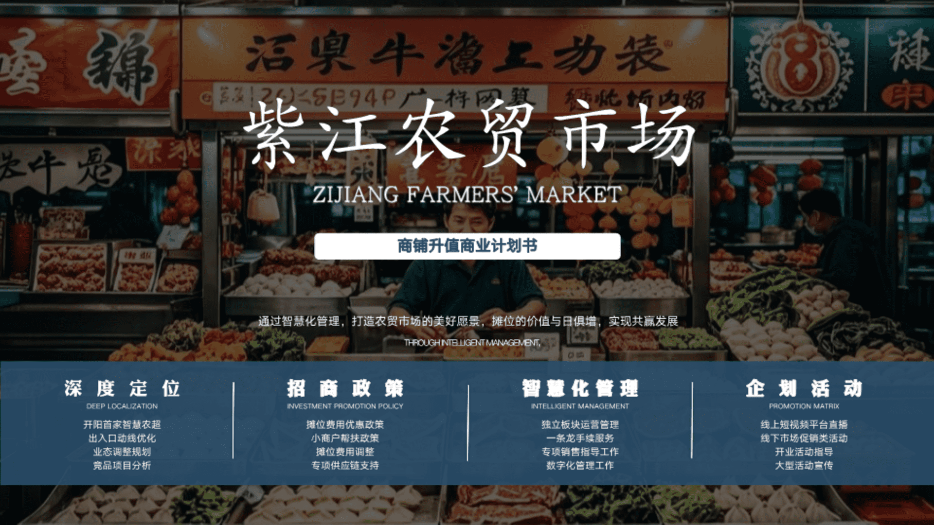 2024紫江农贸市场项目定位运营商铺升值商业计划书