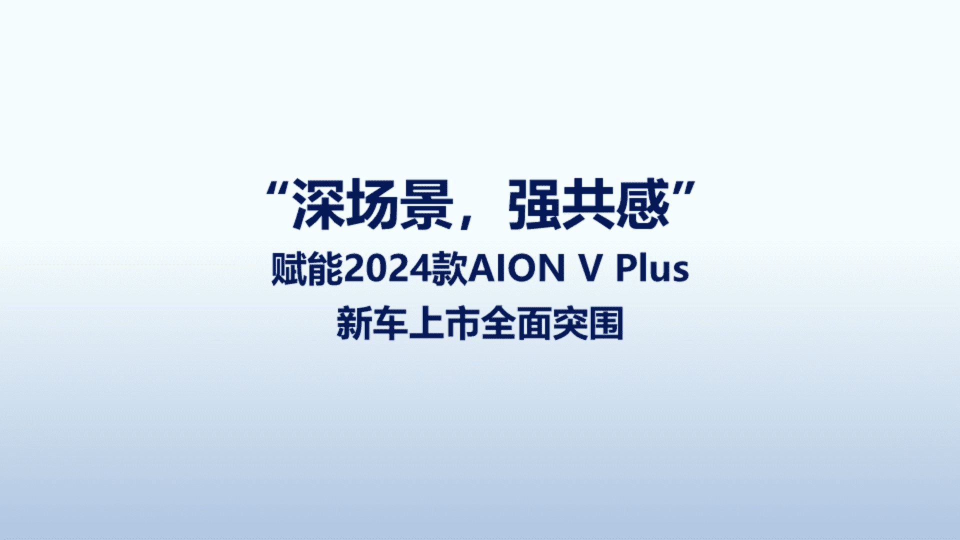 2024埃安AION V Plus新车上市全面突围营销案