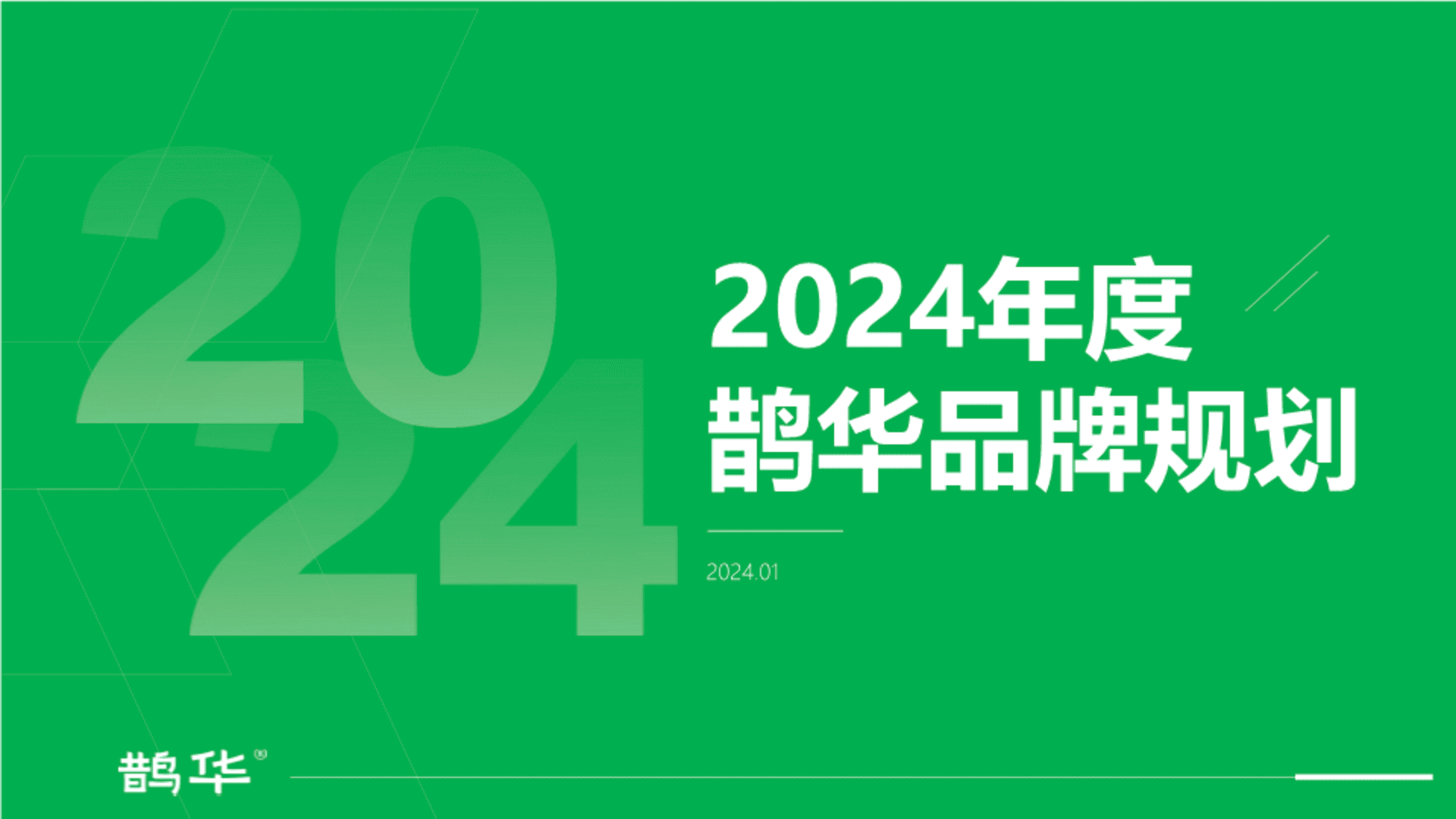 2024鹊华品牌年度规划方案