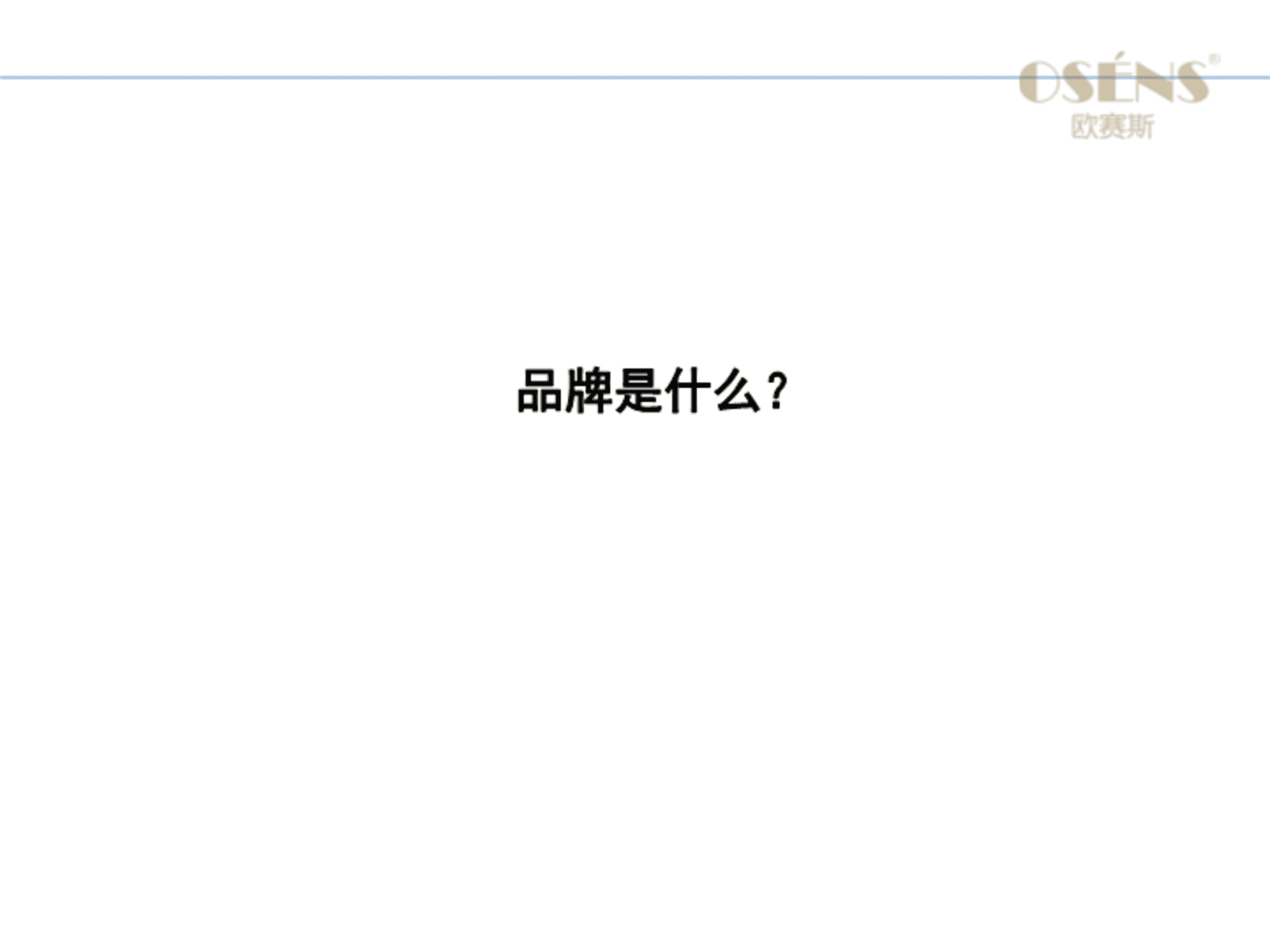 欧赛斯服装定制品牌策划报告完整稿