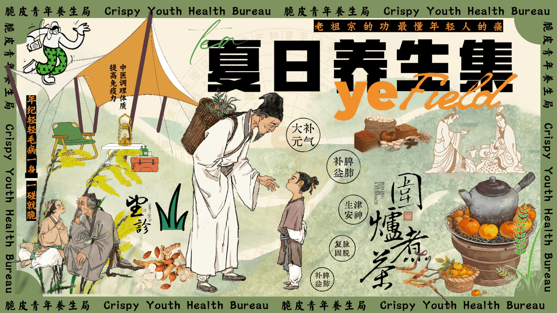 2025国风中医养生市集游园会“夏日养生集”主题活动策划方案