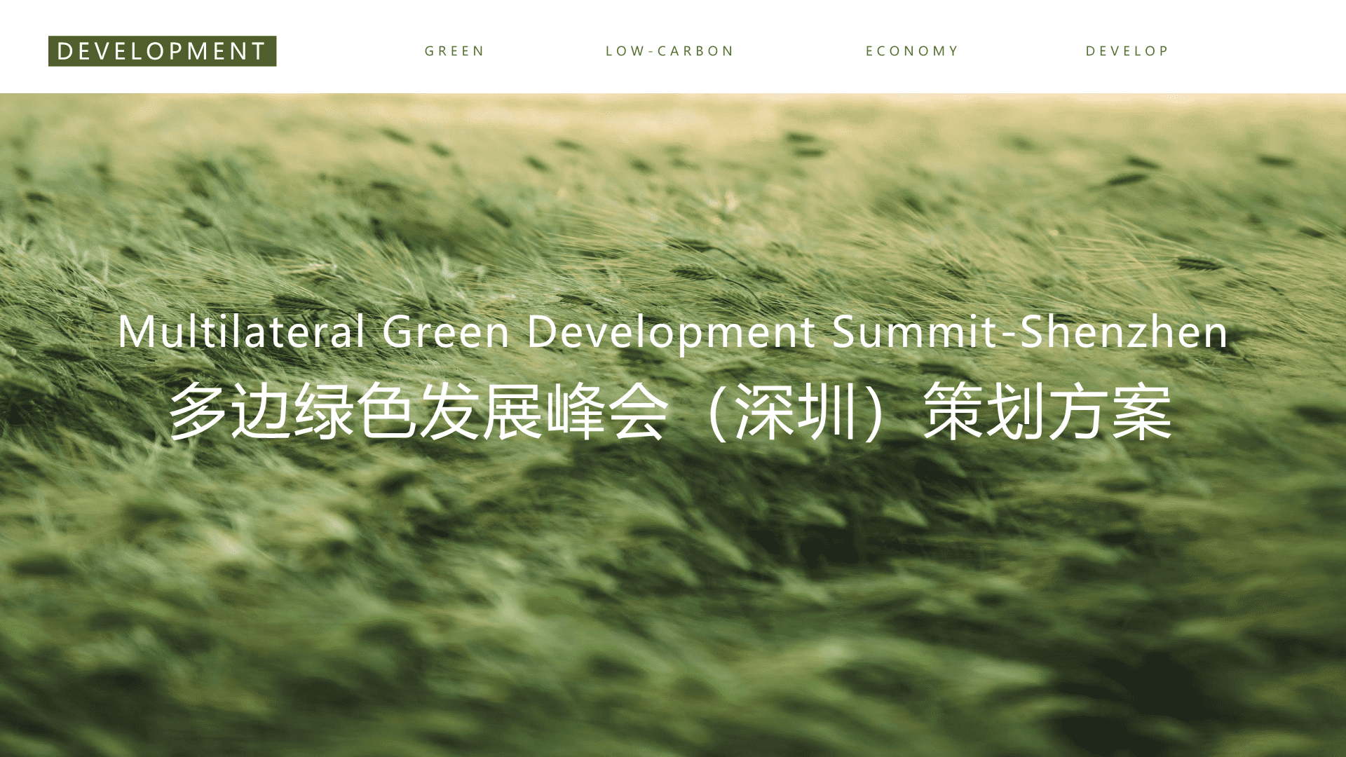 2024多边绿色发展峰会（深圳）高端环保能源设备材料峰会论坛活动策划方案