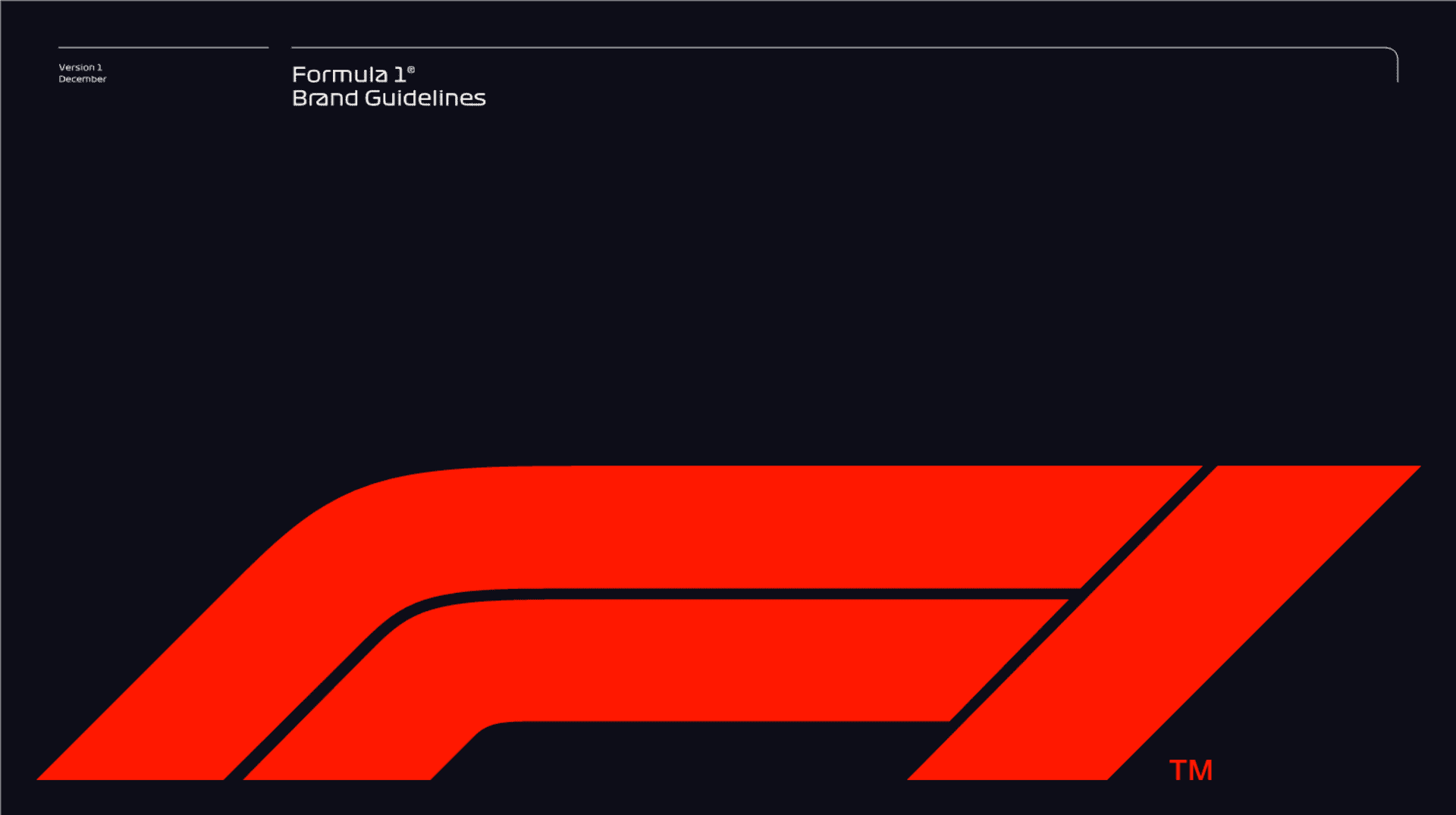 Formula 1®品牌视觉识别手册 F1-Master-Brand-Guidelines