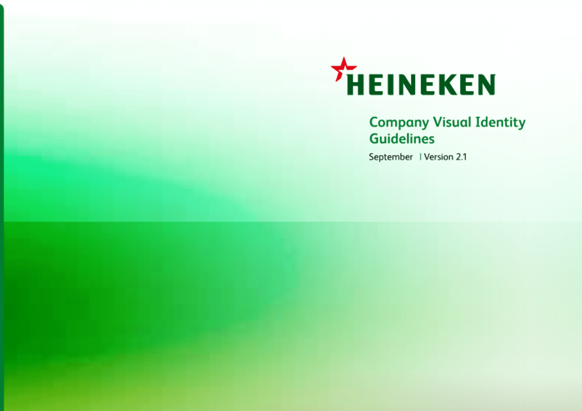 荷兰喜力啤酒Heineken 品牌VI 视觉识别系统手册
