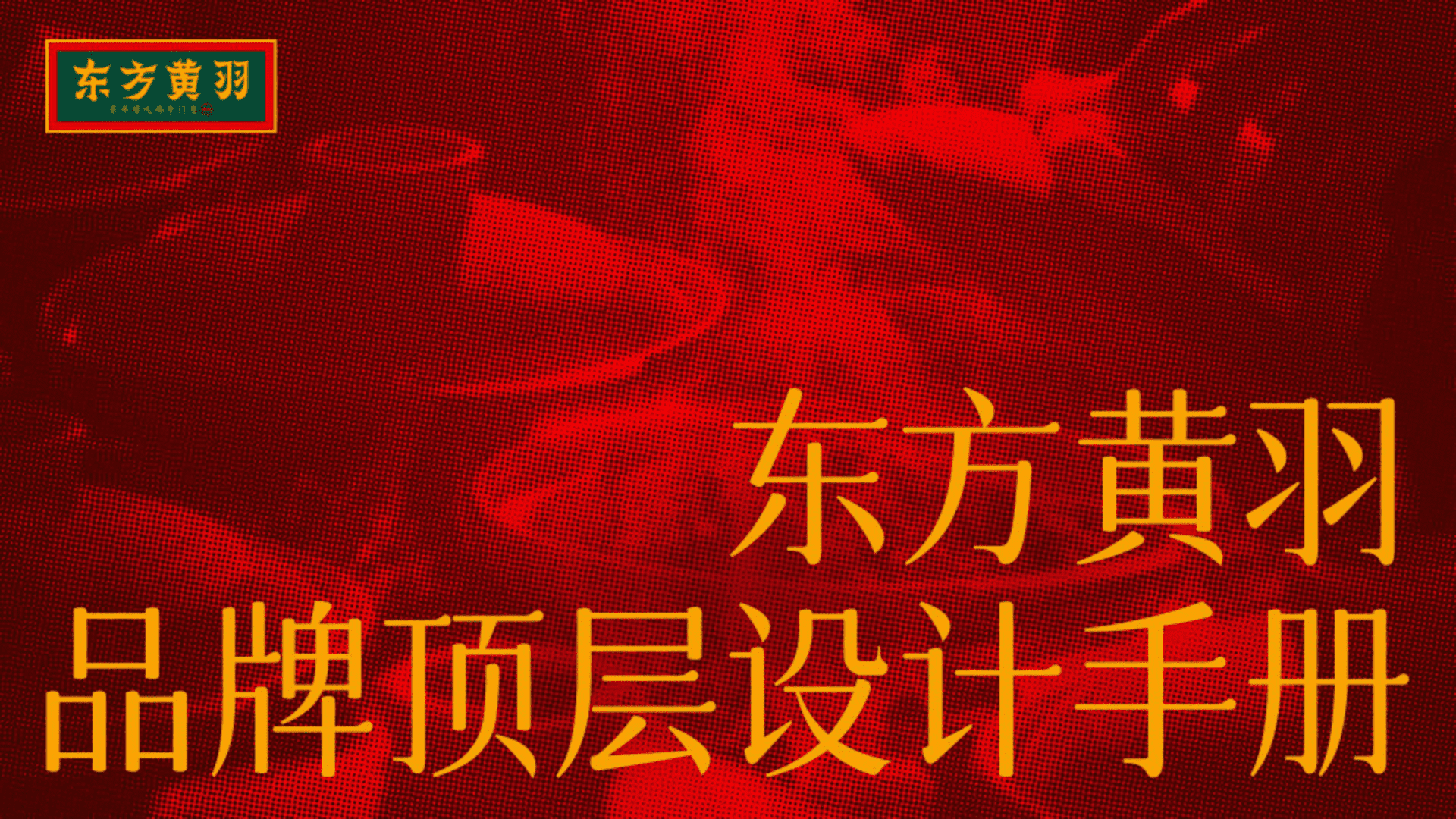 东方黄羽品牌顶层设计与设计