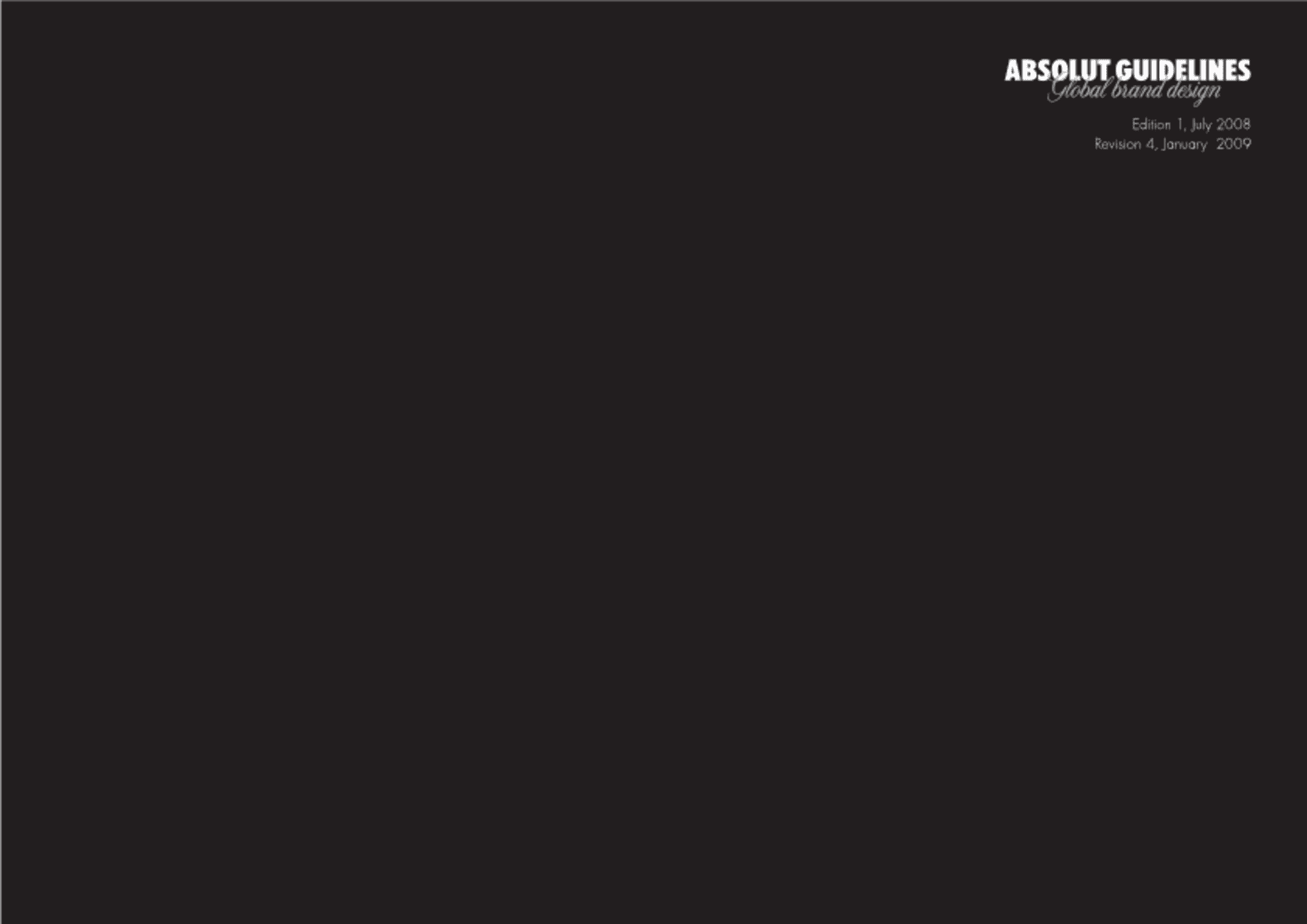 绝对伏特加vodka品牌手册