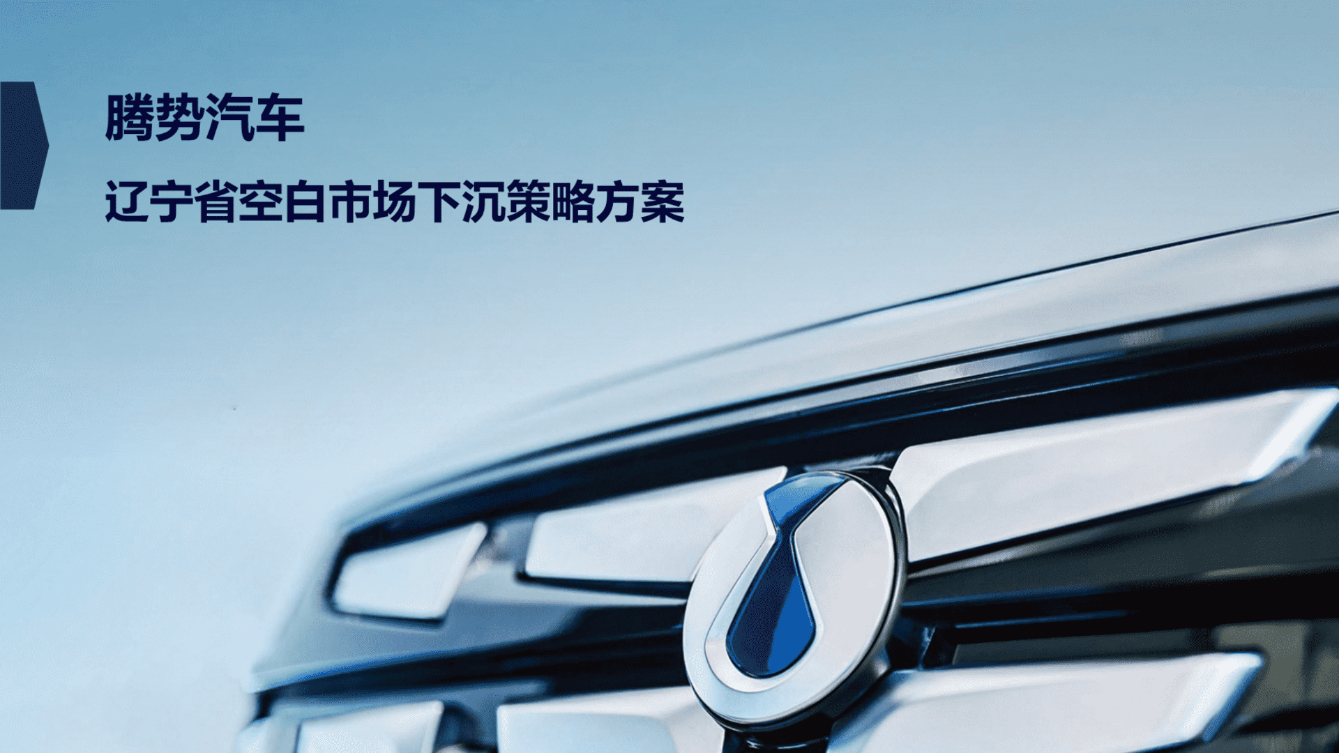 2024腾势汽车辽宁省空白市场下沉策略方案