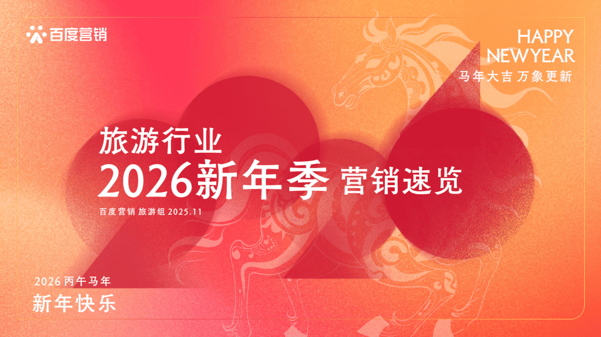 2026百度旅游行业新年季营销方案