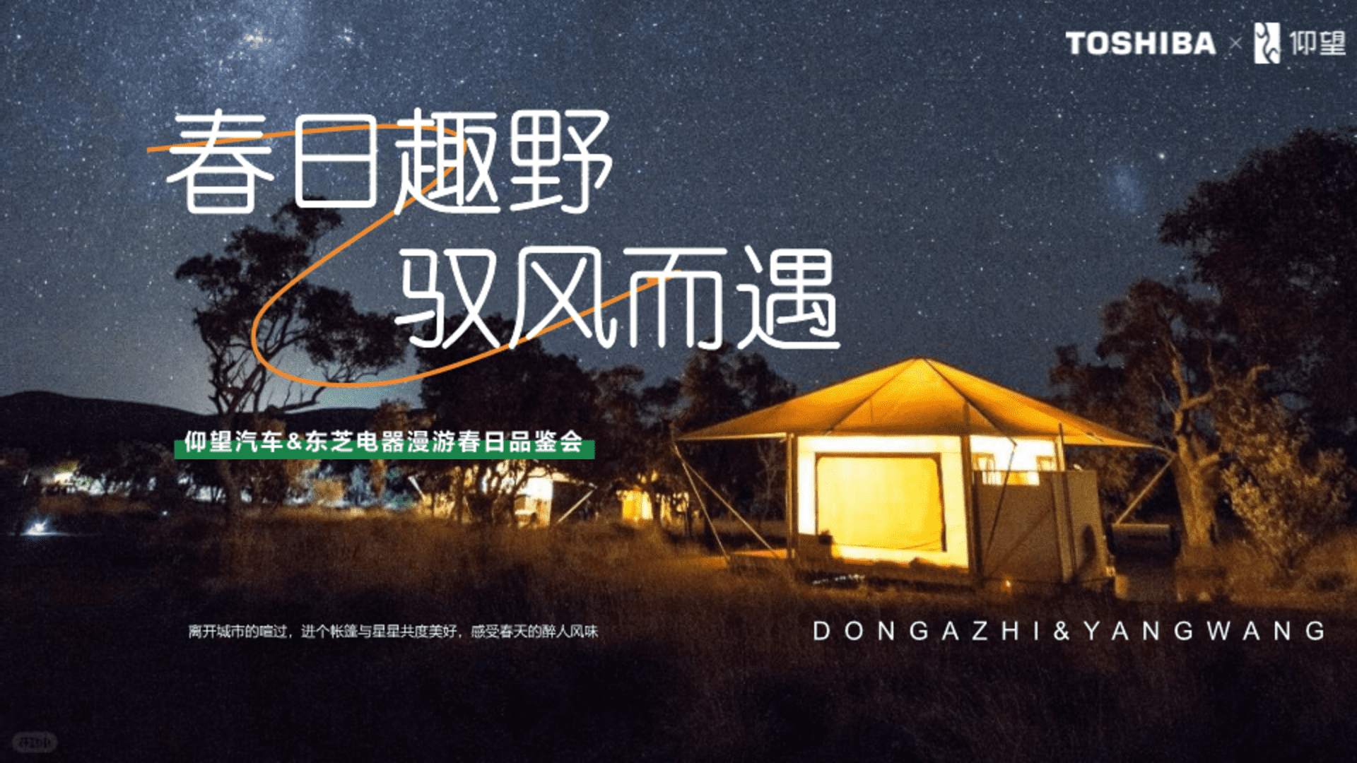 2025仰望x东芝漫游春日品鉴会方案