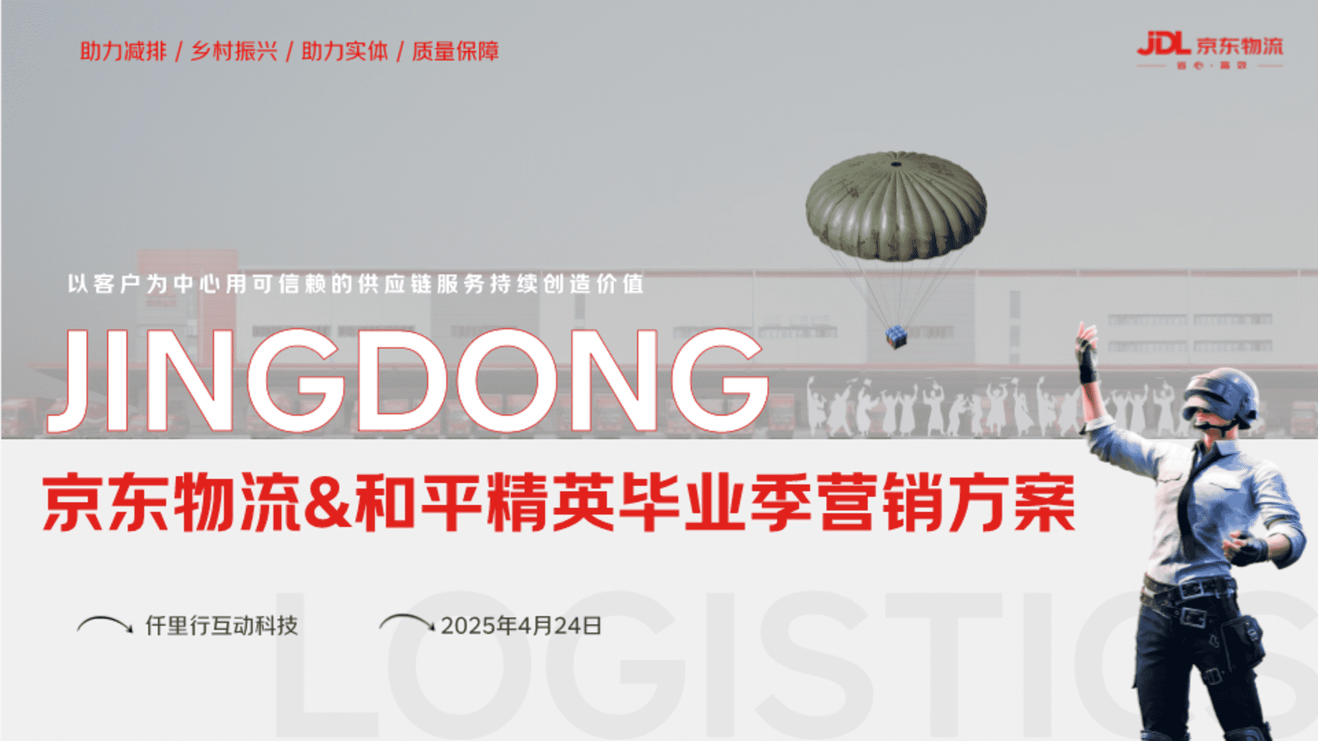 2025京东物流x和平精英毕业季营销方案
