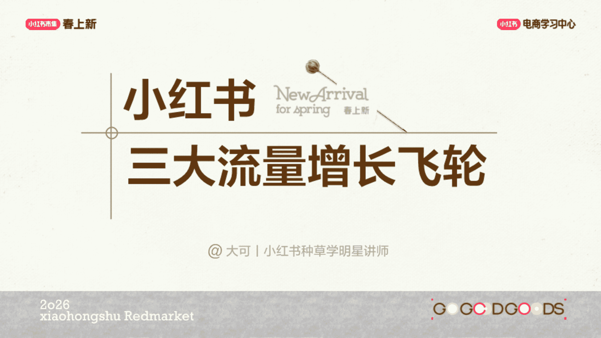 2026小红书三大流量增长飞轮