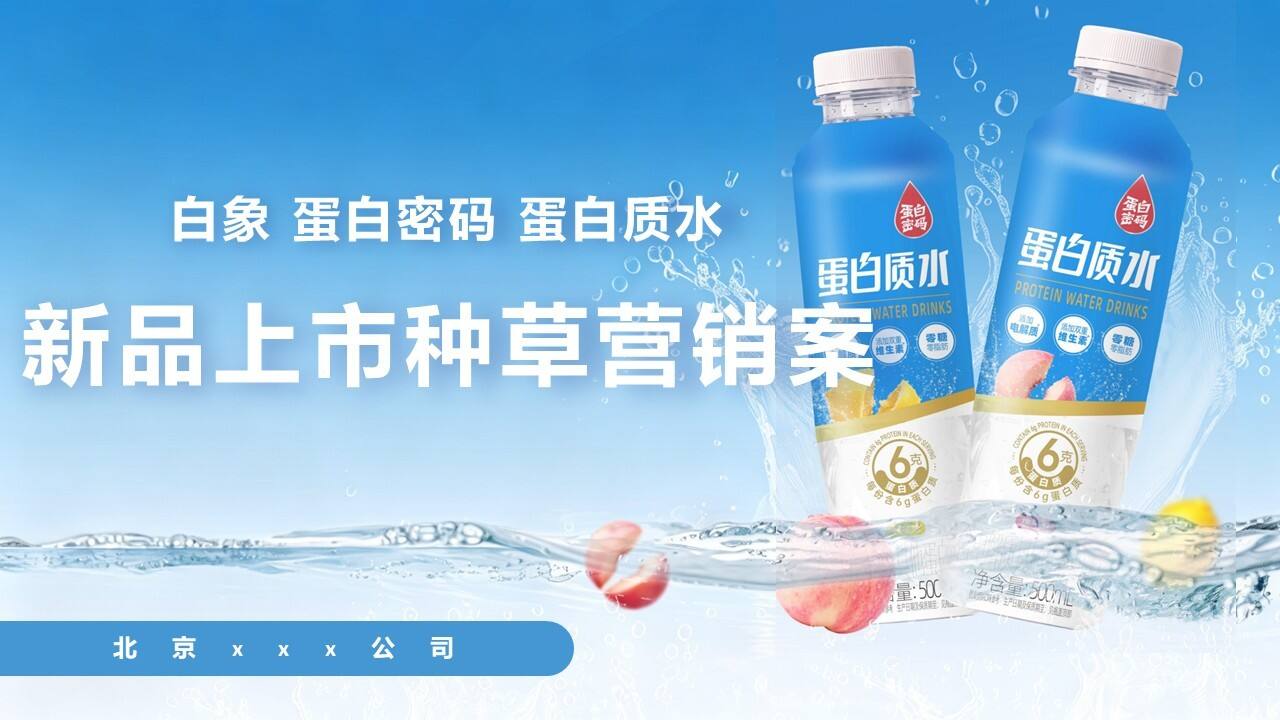 2026白象新品蛋白质水上市营销种草方案