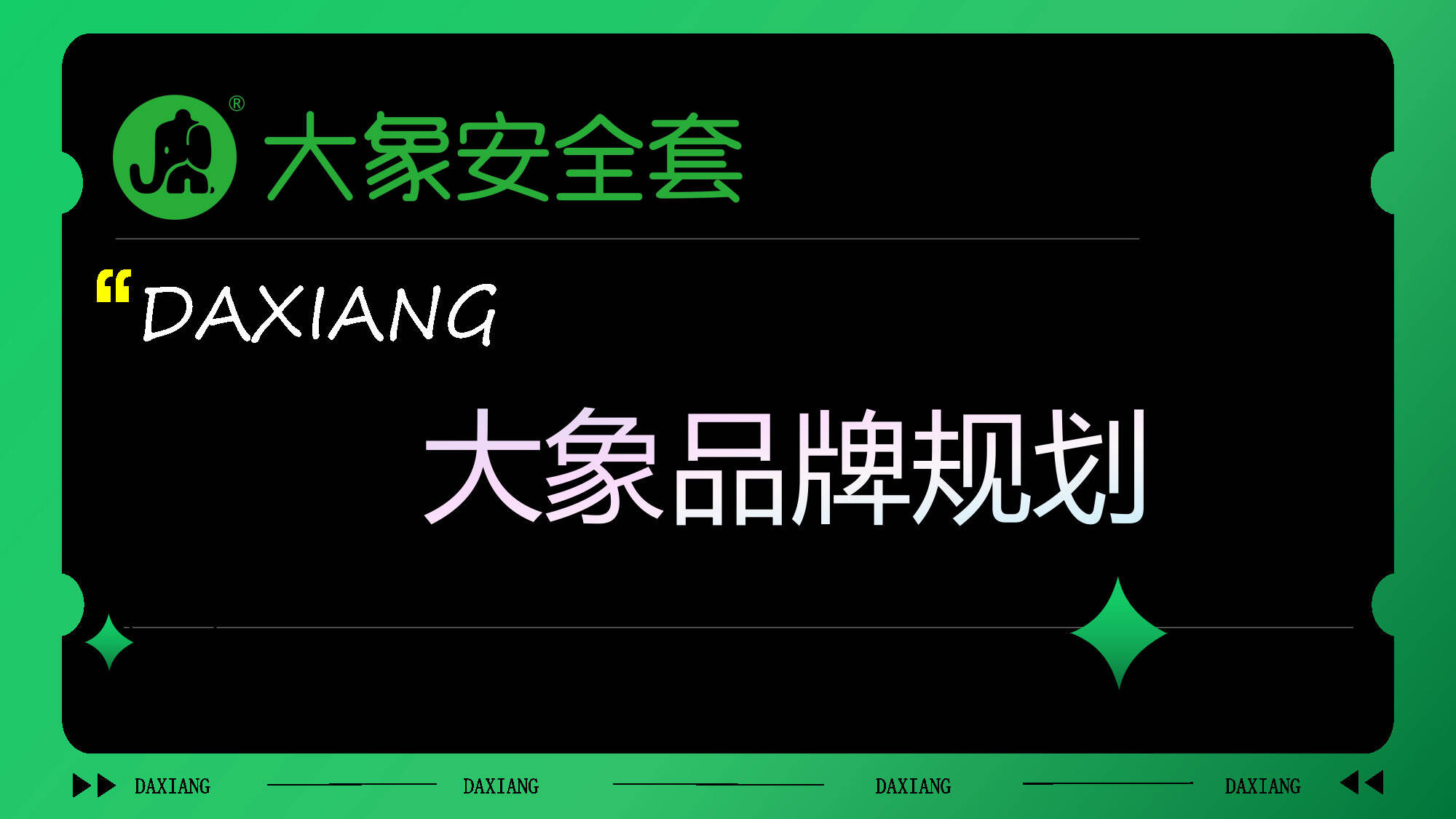 大象安全套品牌年度规划方案[成人用品]