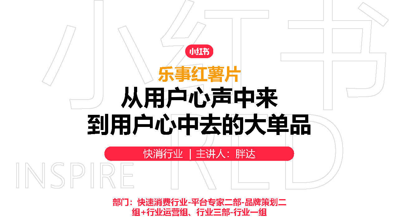 乐事×小红书：大单品投放策略方案